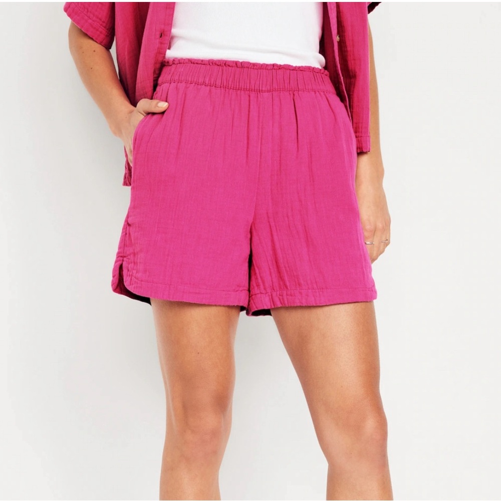 Old Navy High-Waisted Crinkle Gauze Shorts